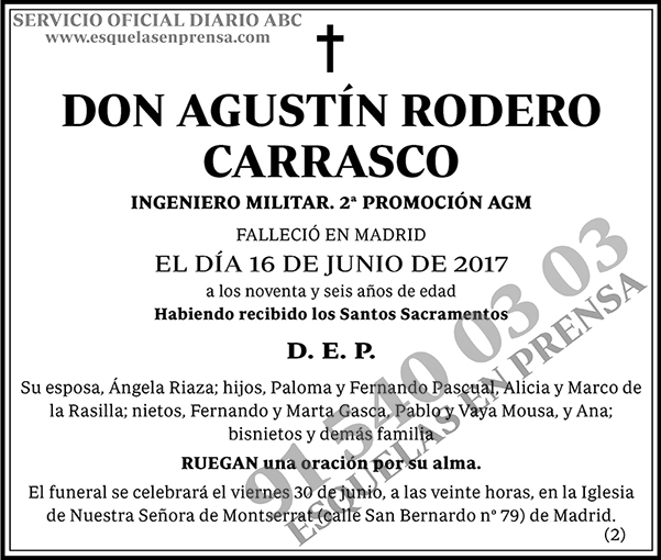 Agustín Rodero Carrasco